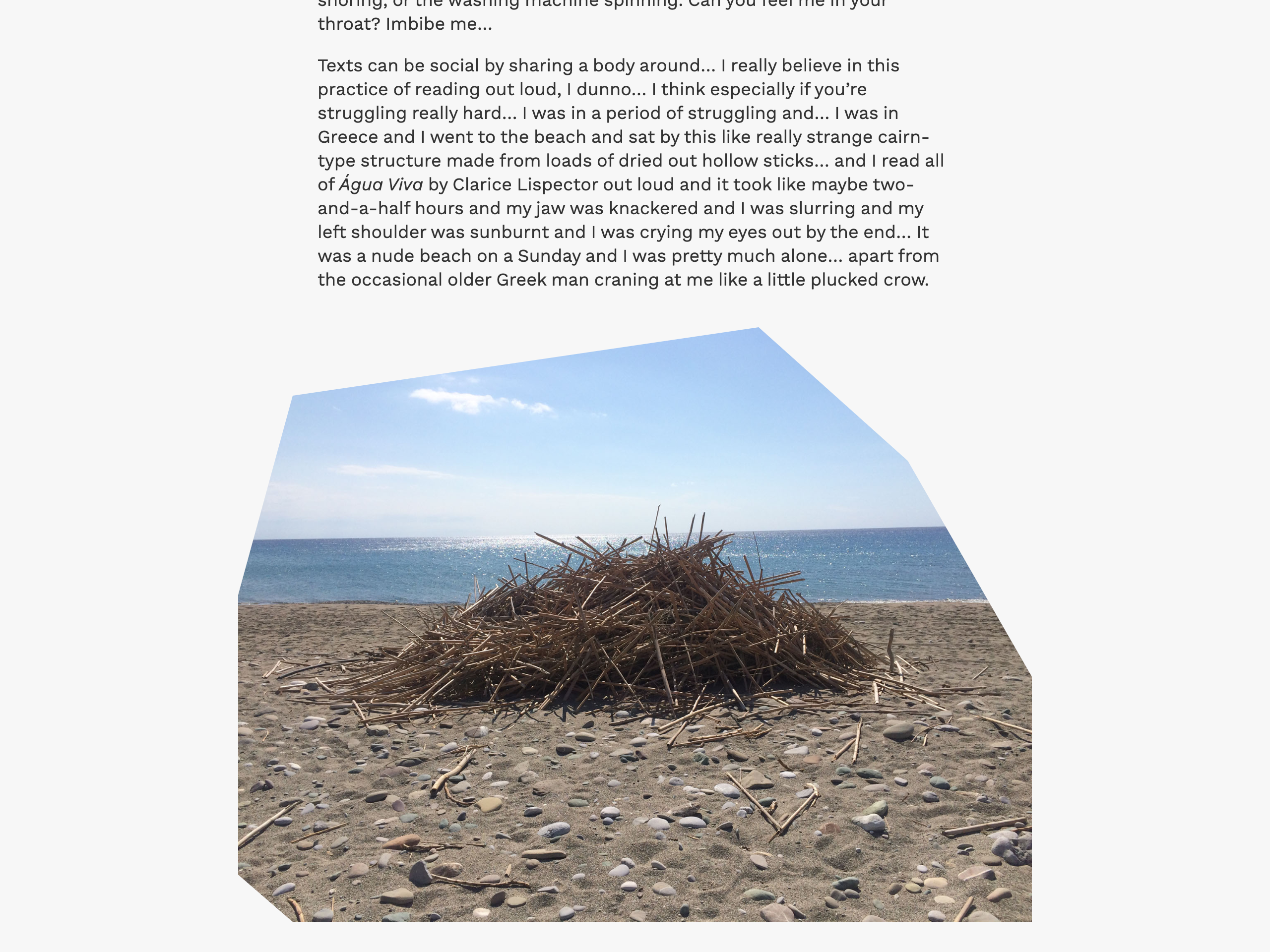 Article page